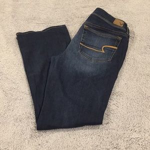AMERICAN EAGLE kick boot jeans size 12 Long